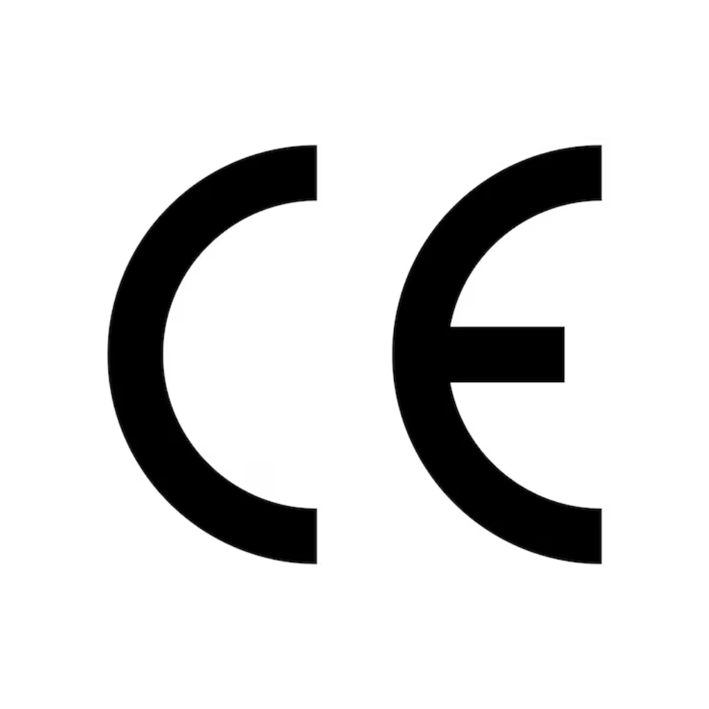 Black CE mark logo on a solid white background.