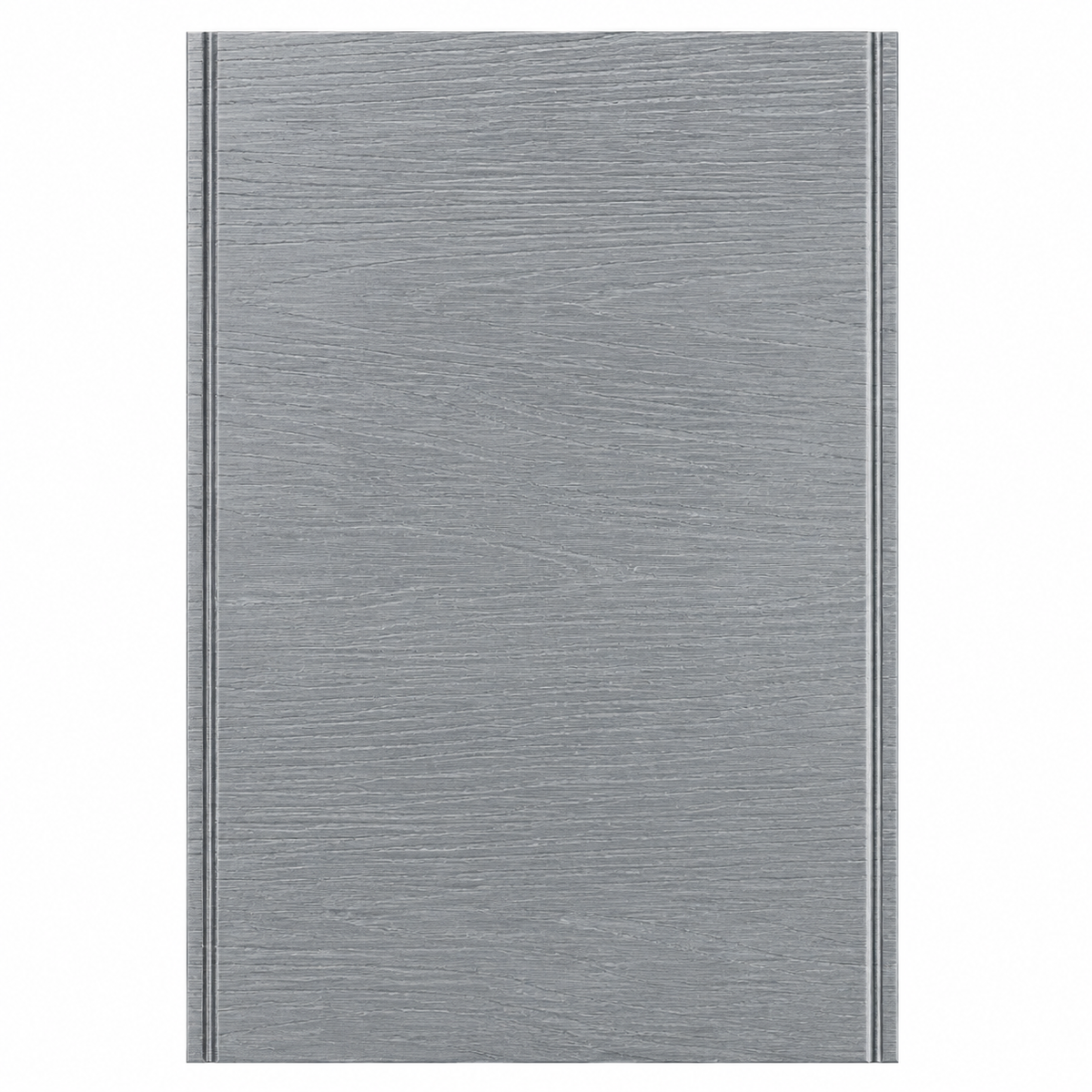 ArmorCore Brushed Cascade Wall Panel featuring Water Flow Wood Grain (Brushing Treatment) with a cool ash grey matte brushed finish.