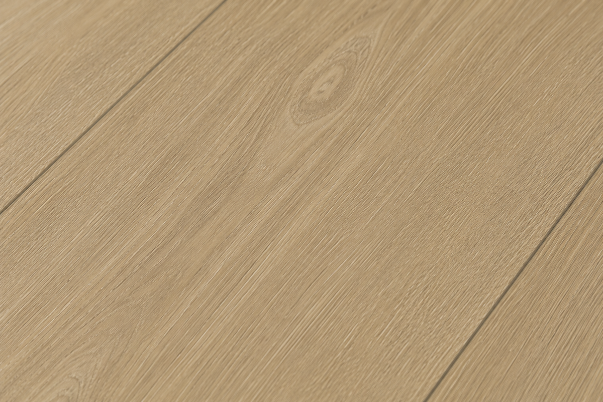 Close-up of ArmorCore Limestone Mist Flooring highlighting realistic limestone texture, subtle mineral detailing, and matte stone finish.
